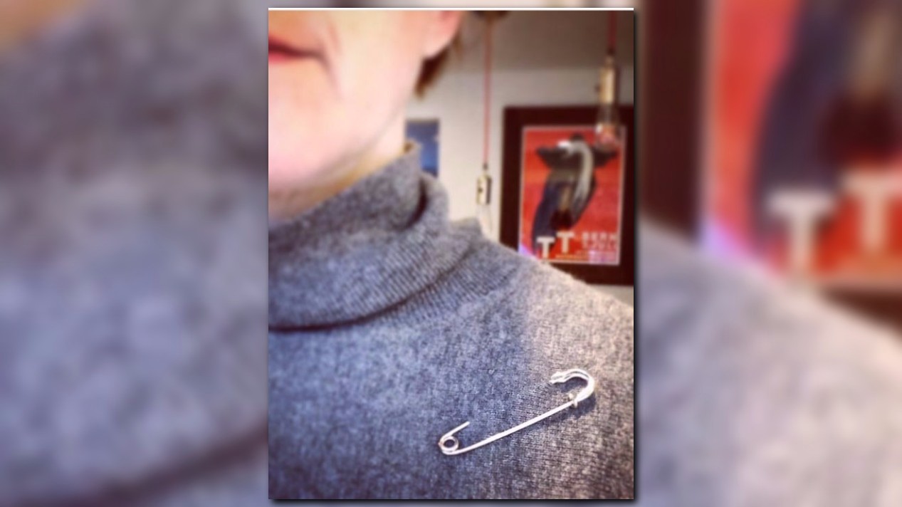 Safety pin donald clearance trump